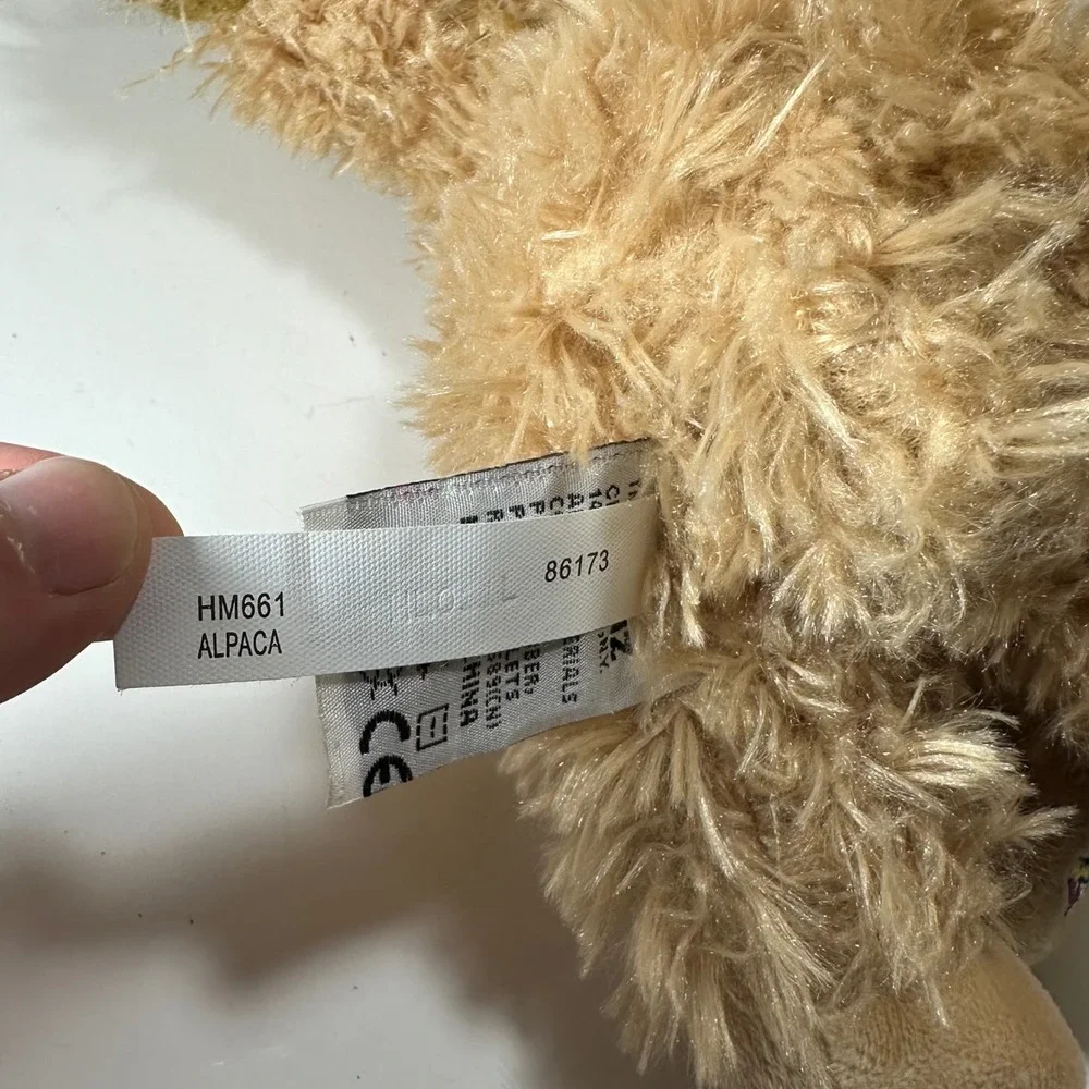 Ganz Webkinz Alpaca Plush Stuffed Animal Tan Shaggy HM661 No Code
